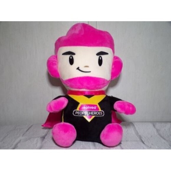 iSolved People Heroes Sam Solvers Plush 11" Business Company Mascot Hero Cape - Picture 1 of 4